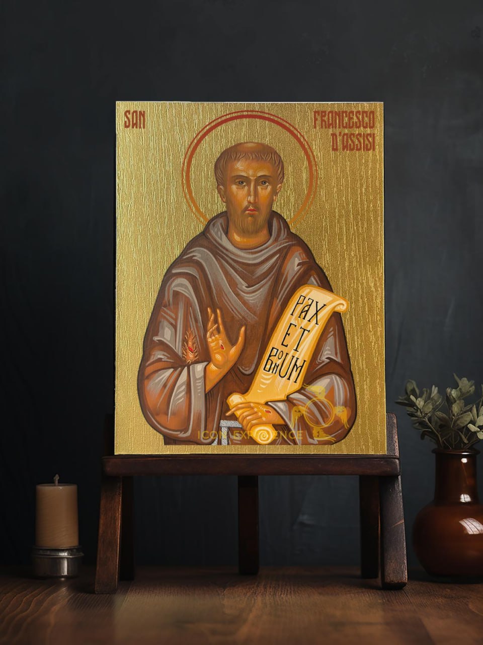 San Focas, icono impreso sobre madera