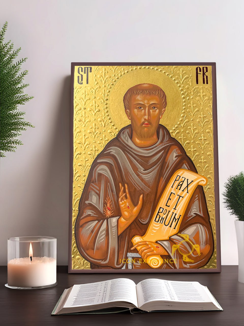 San Nicolás, Icono impreso sobre madera