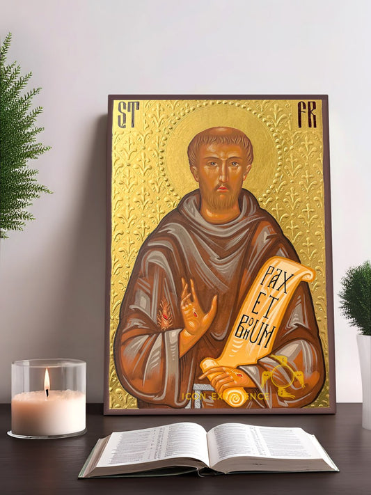 San Nicolás, Icono impreso sobre madera