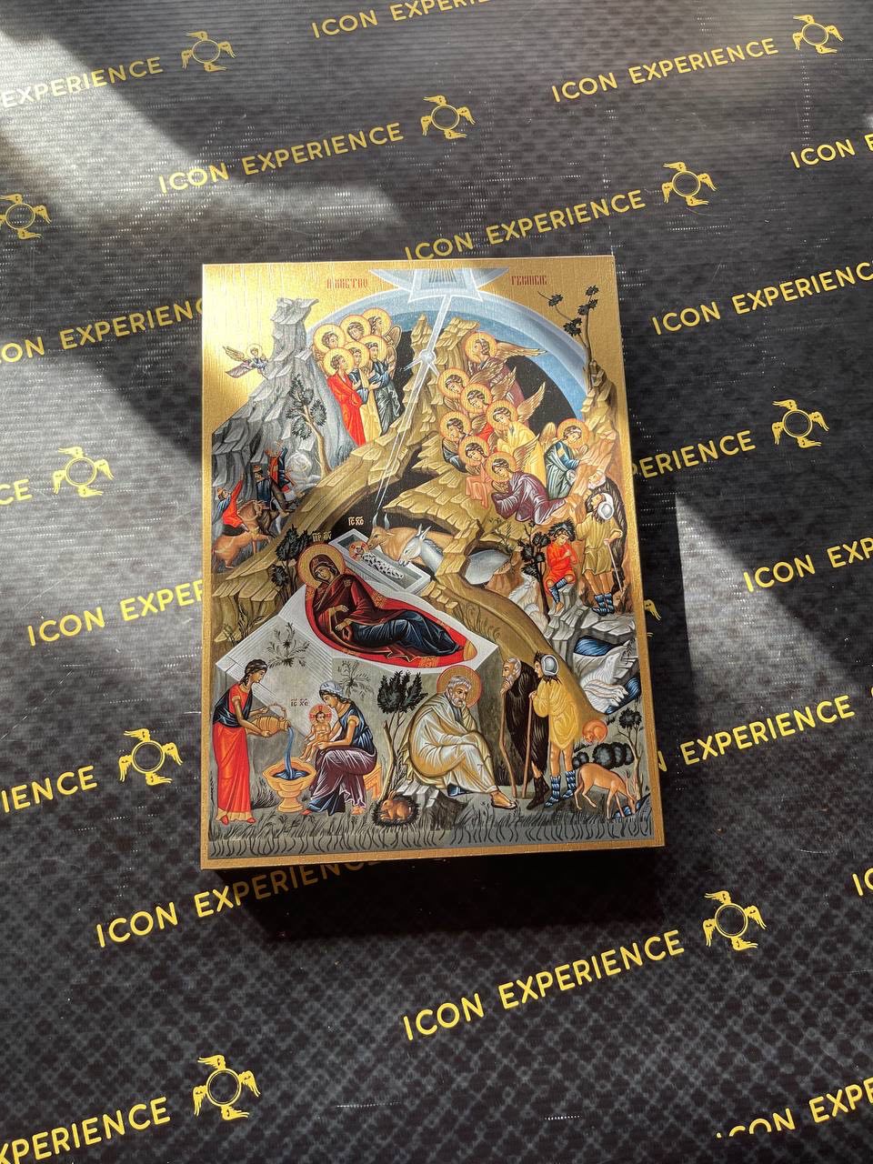 Natividad de Jesucristo Iconografía Bizantina Regalo de Arte Cristiano