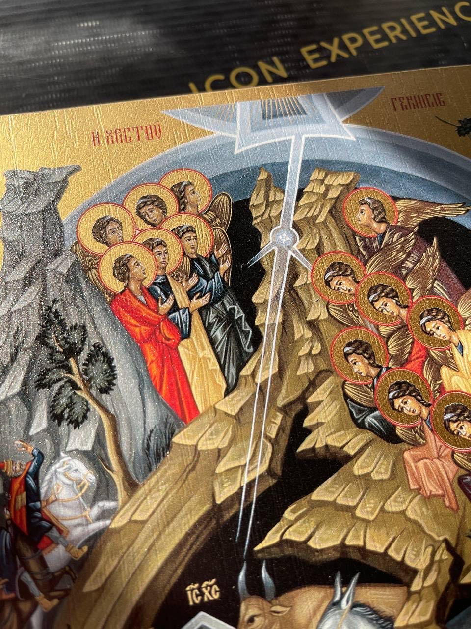Natividad de Jesucristo Iconografía Bizantina Regalo de Arte Cristiano