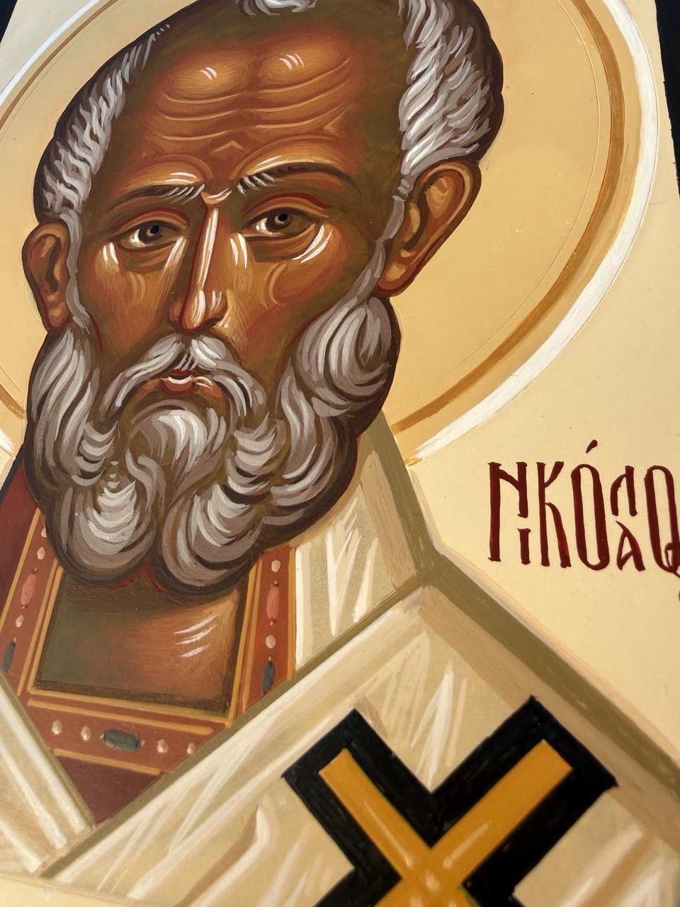 Hand-Painted Icon of Saint Nicholas 15x20cm (6x8")