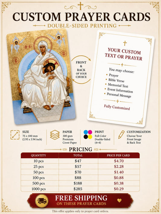 Custom Prayer Cards – Double-Sided Full Color Printing