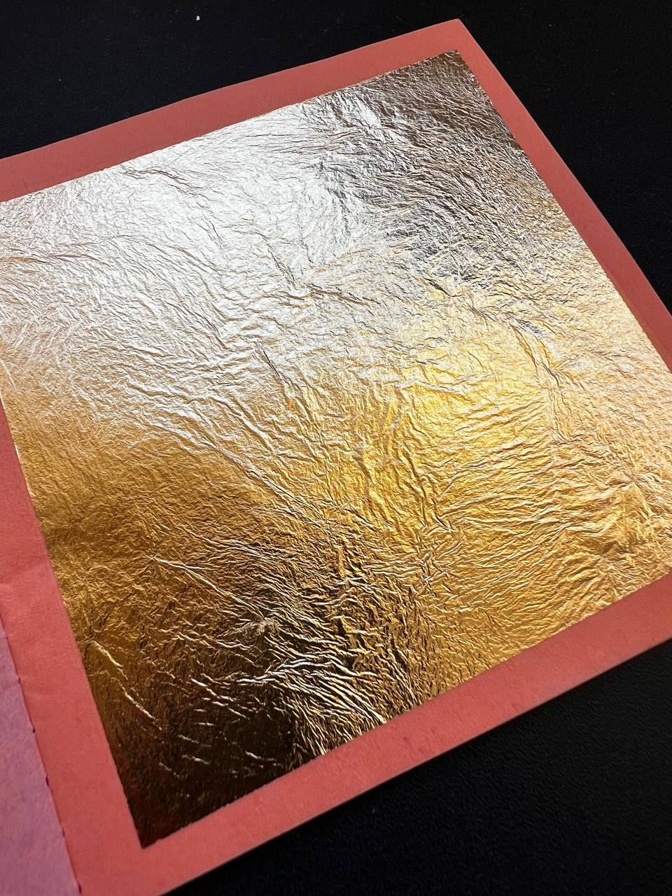 Gold Leaf Loose Sheets - 23.75 Carat - 8x8cm - 25 sheets