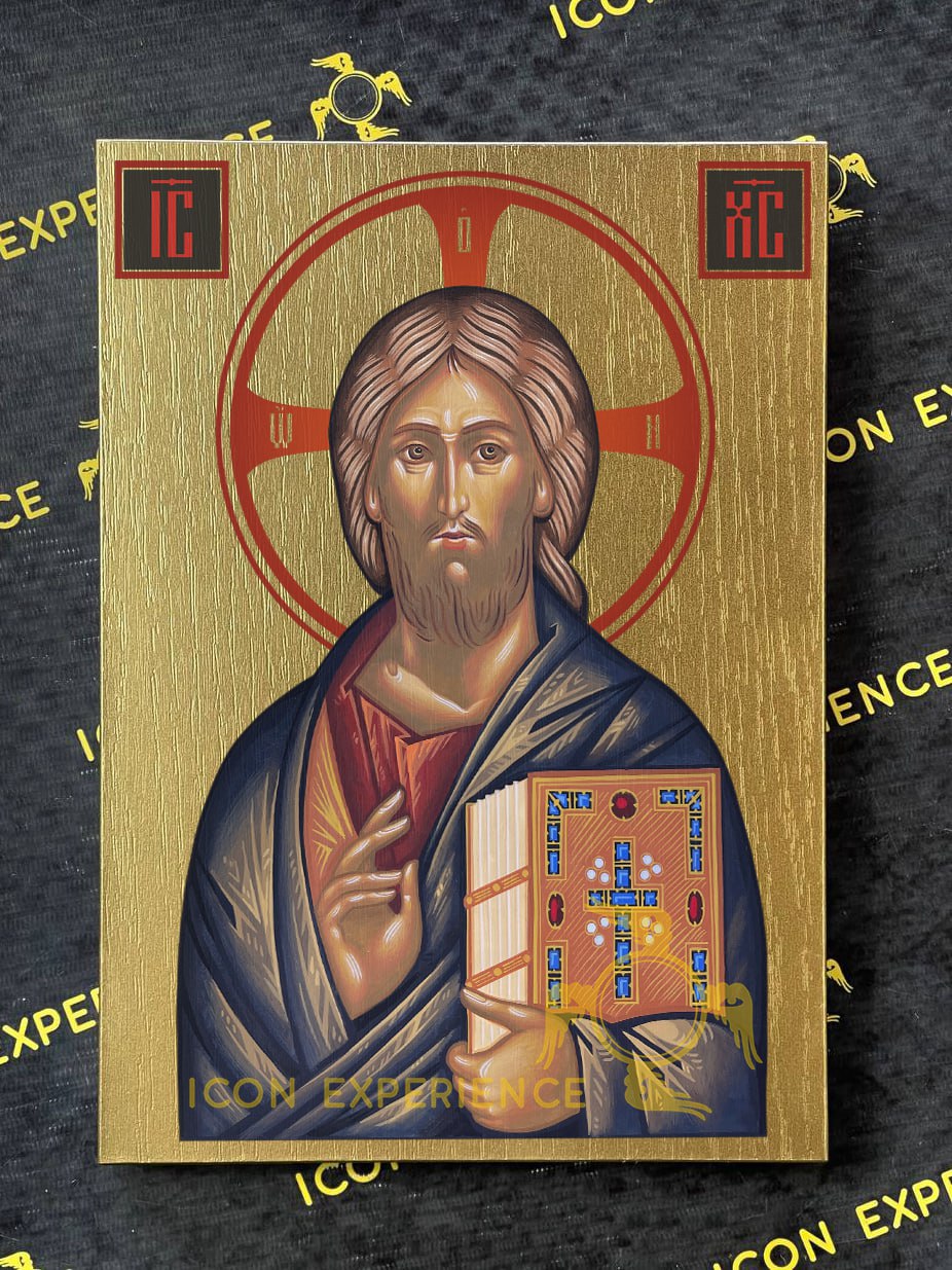 Jesucristo Pantocrátor del Monasterio del Sinaí, Icono impreso sobre madera