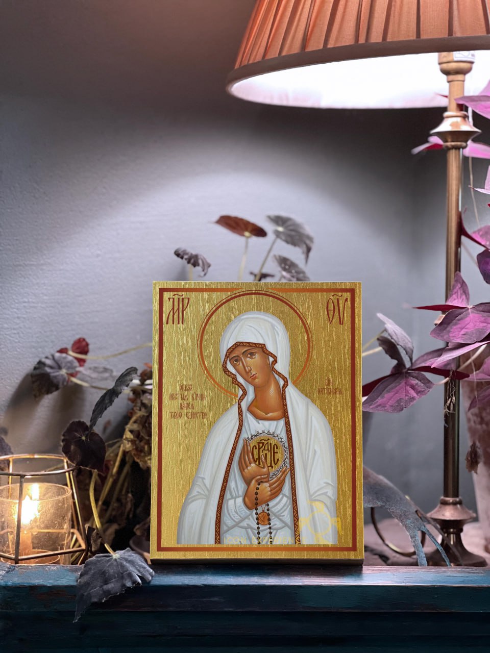 Nuestra Señora de Fátima, Icono impreso sobre madera