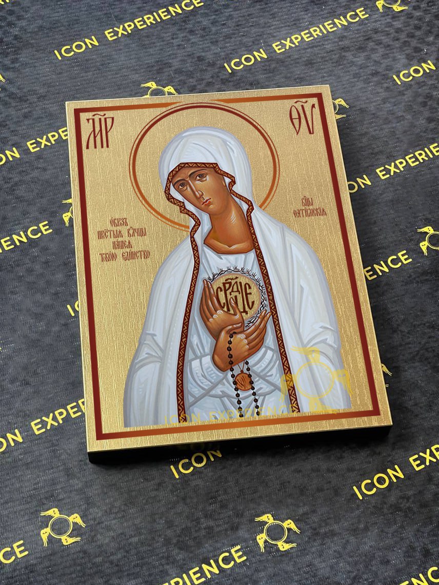 Nuestra Señora de Fátima, Icono impreso sobre madera