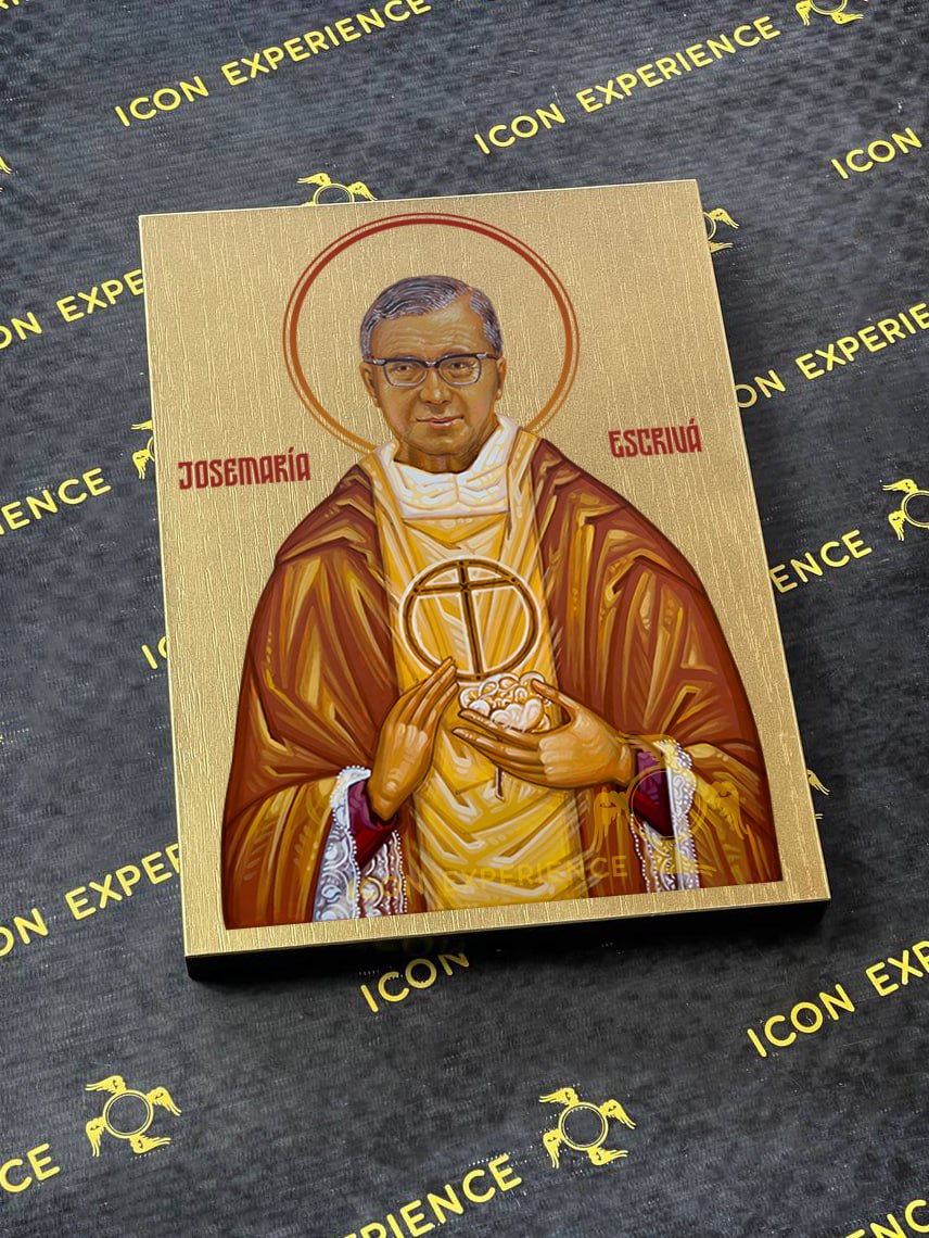 Saint Josemaria Escriva Byzantine Iconography Christian Art Gift