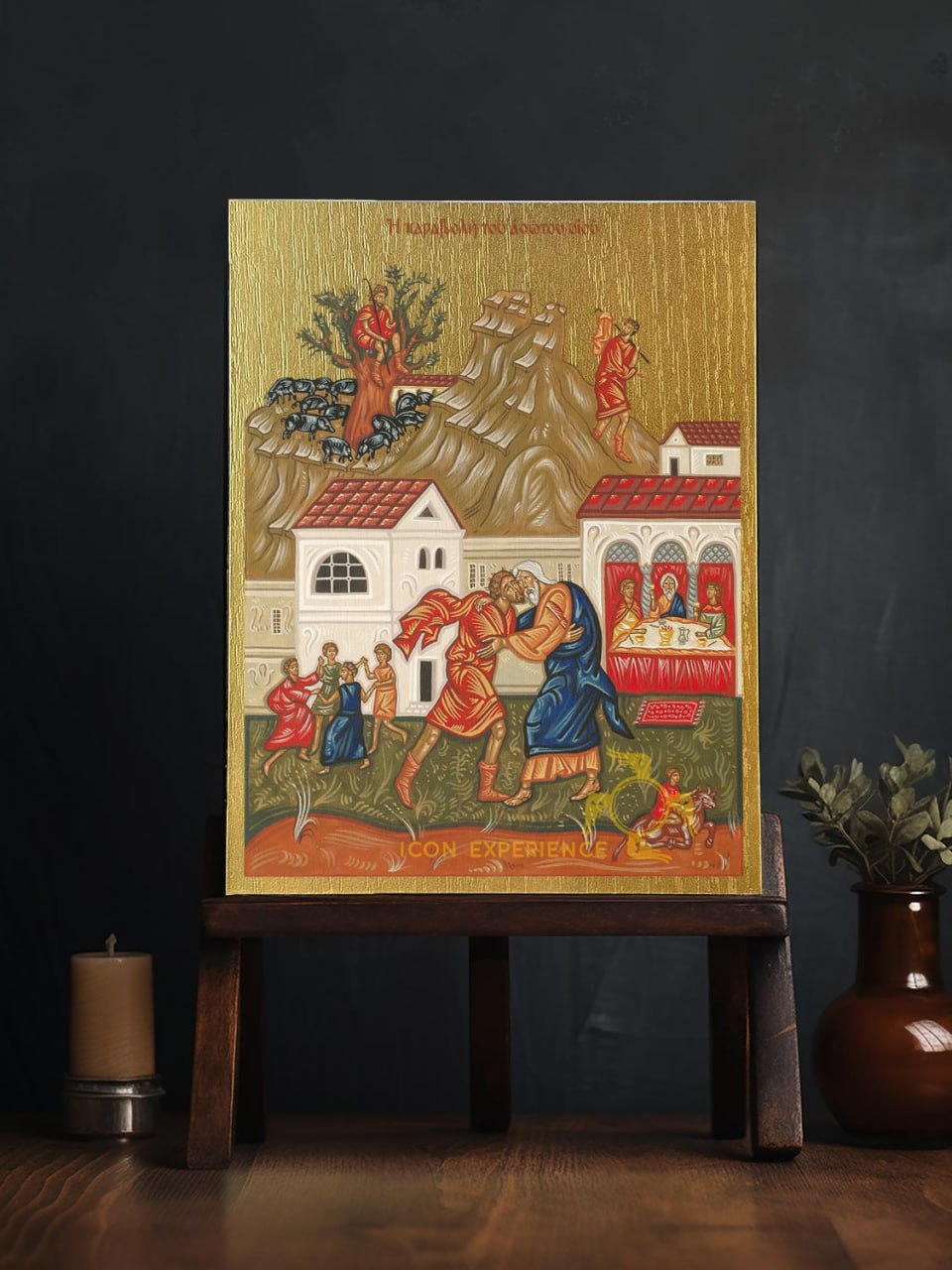 San Nicolás, Icono impreso sobre madera