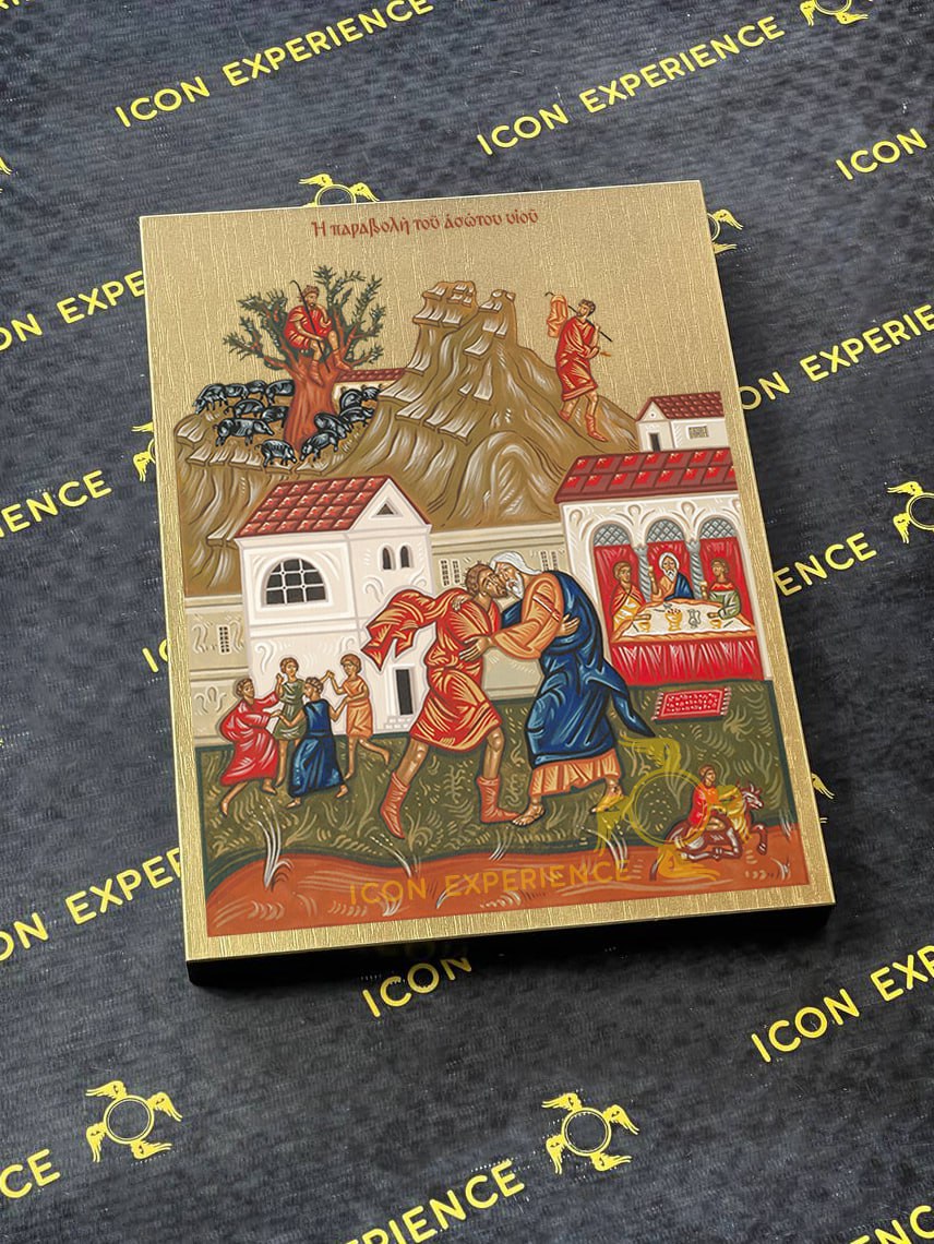 San Nicolás, Icono impreso sobre madera