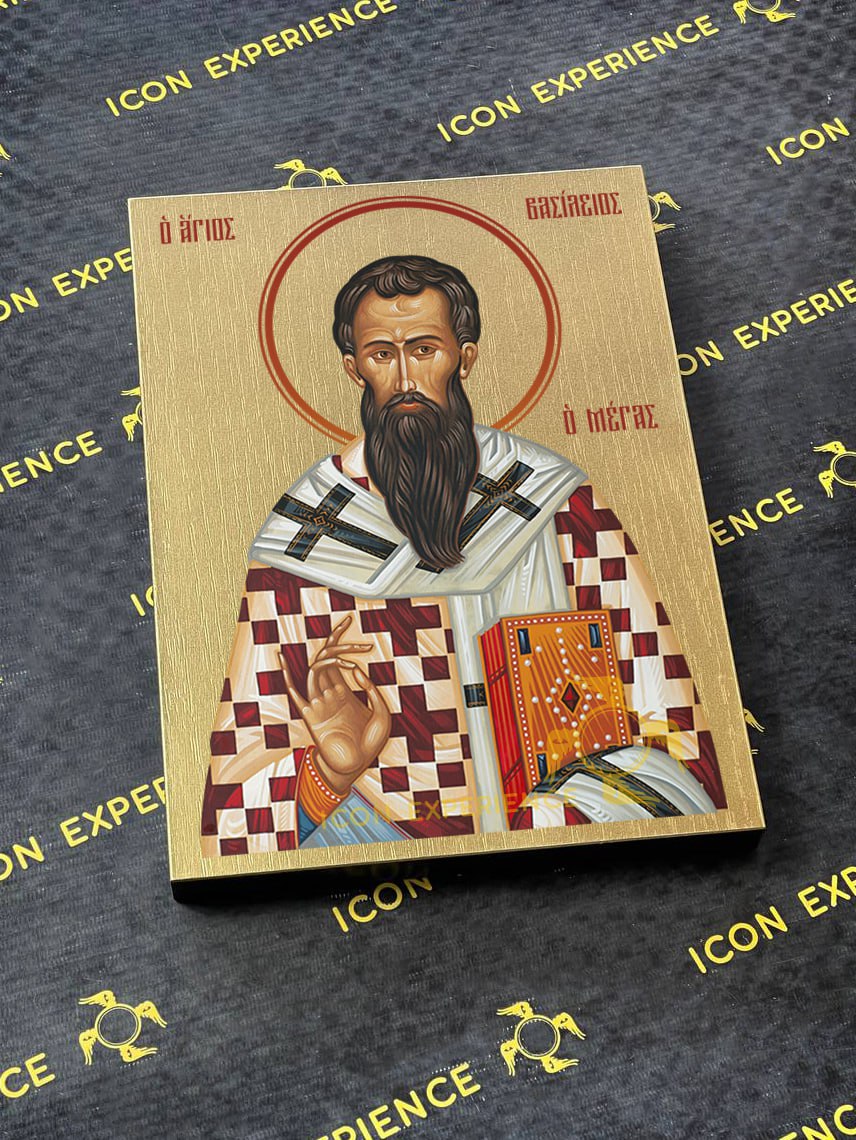 Saint Basil the Great Byzantine Iconography Christian Art Gift