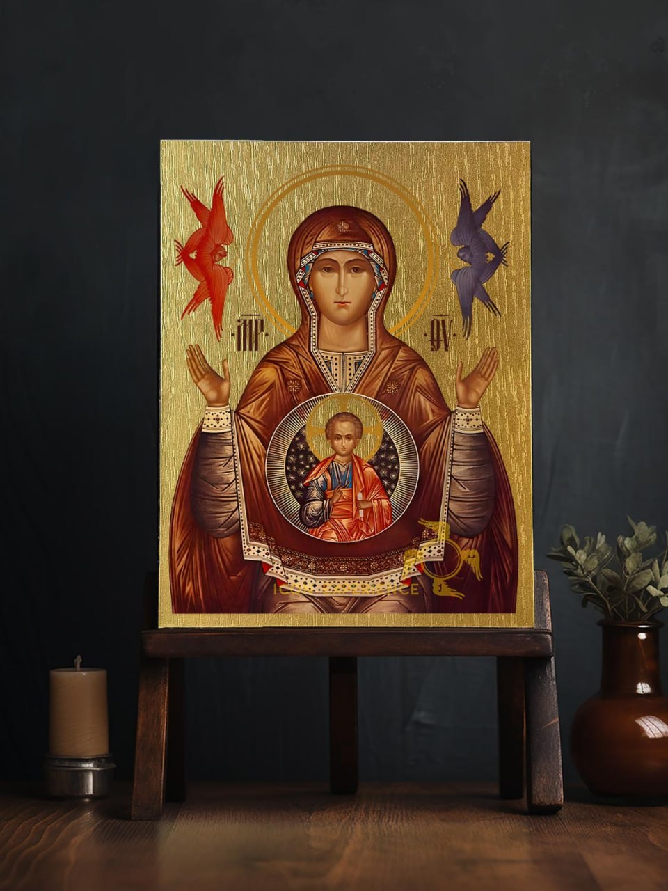 Our Lady of The Sign Byzantine Iconography Christian Art Gift