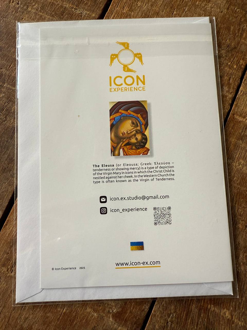 Theotokos Eleousa, Christian Greeting Cards with Envelope No SIgnature
