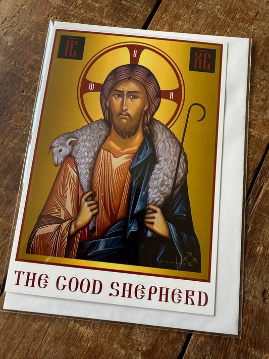 Jesus Christ Good Shepherd, Christian Greeting Cards with Envelope No SIgnature