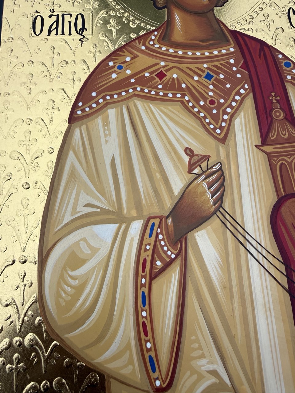 San Esteban, el primer mártir, icono pintado a mano