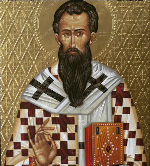San Basilio el Grande, icono pintado a mano