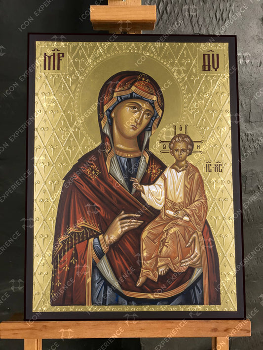 Virgin Mary Hodegetria, Handpainted icon