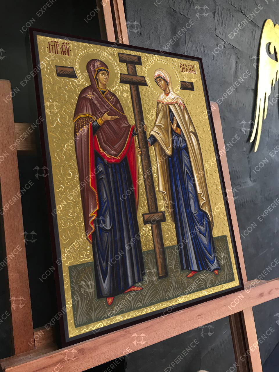 Saint Mary and Saint Catherine, Handpainted icon