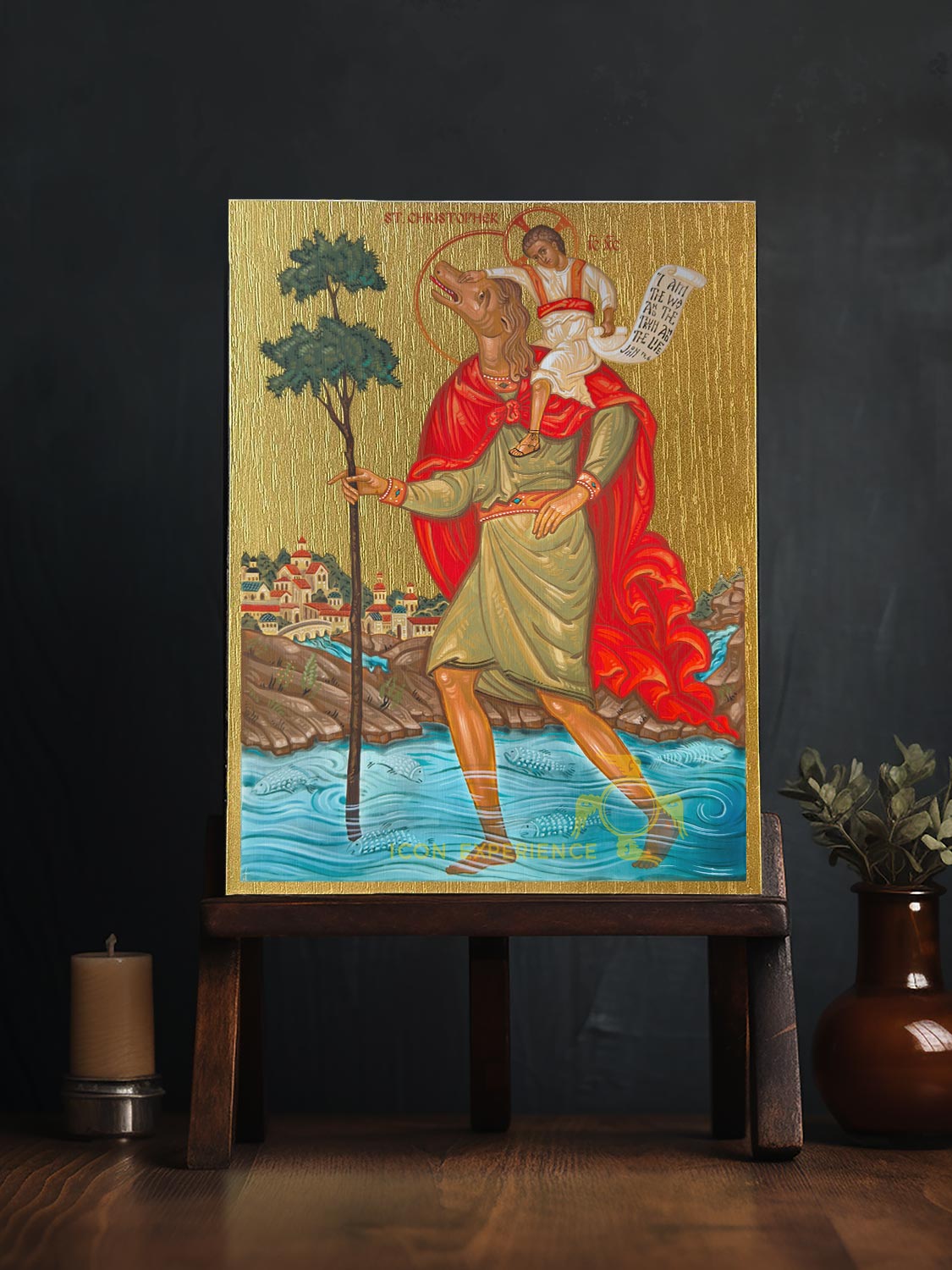 San Focas, icono impreso sobre madera