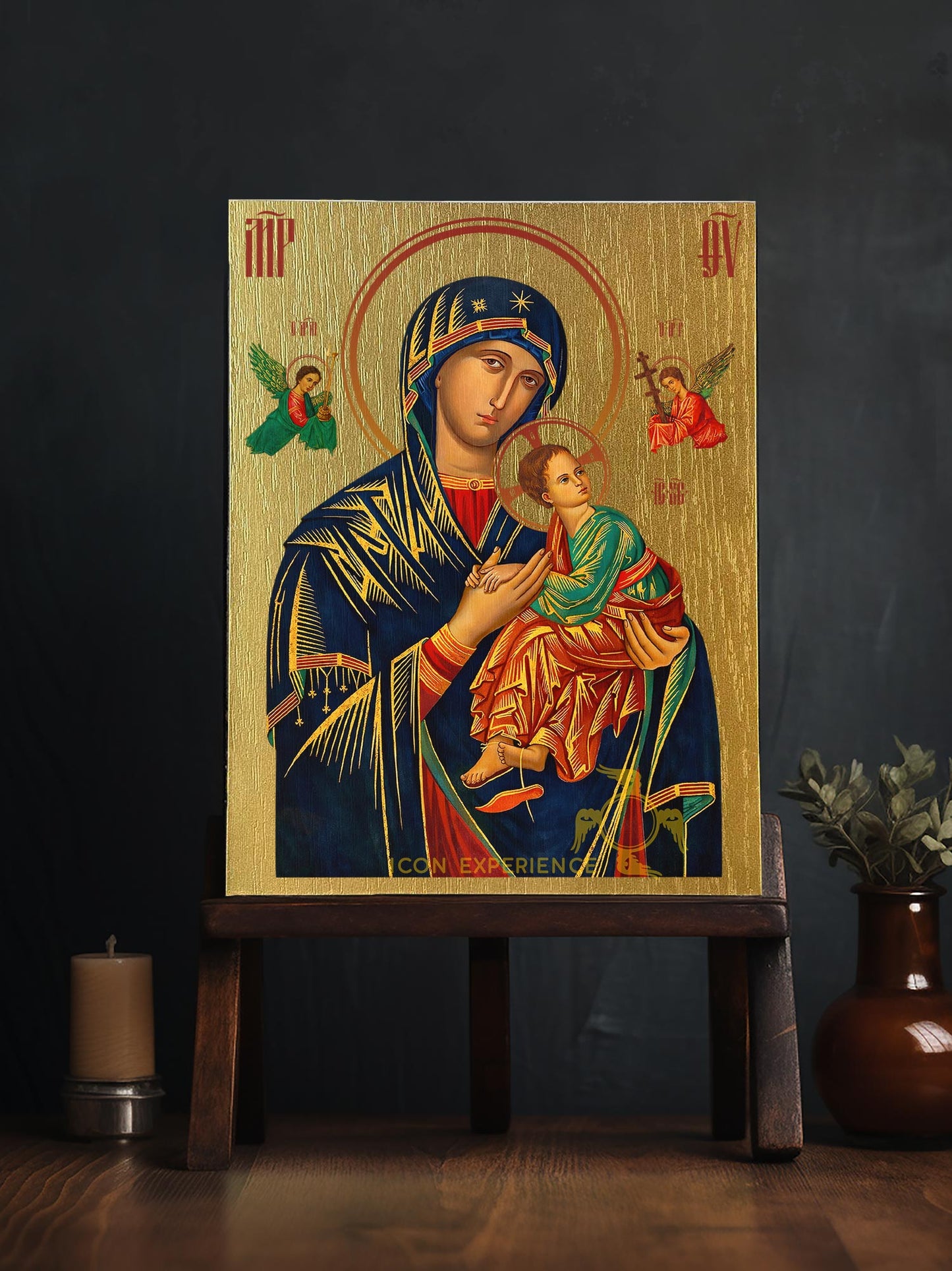 San Nicolás, Icono impreso sobre madera
