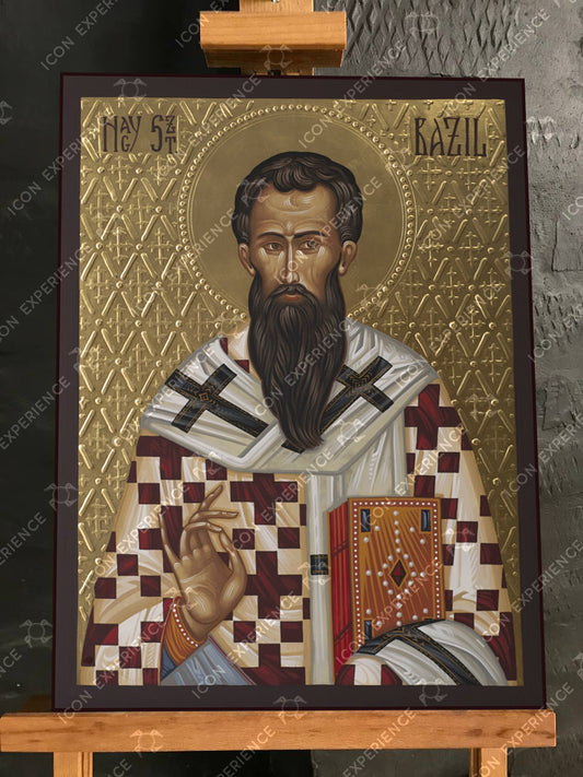 Saint Basil the Great, Handpainted icon