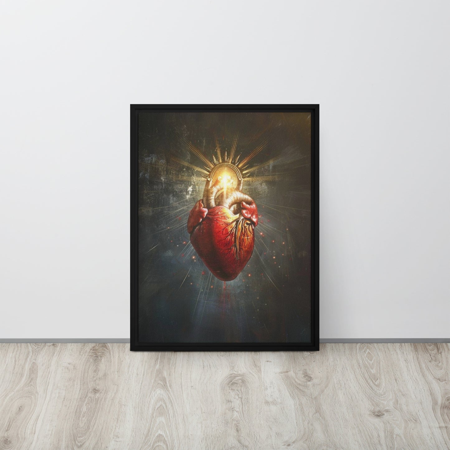 Corazón de Jesús / Lienzo enmarcado