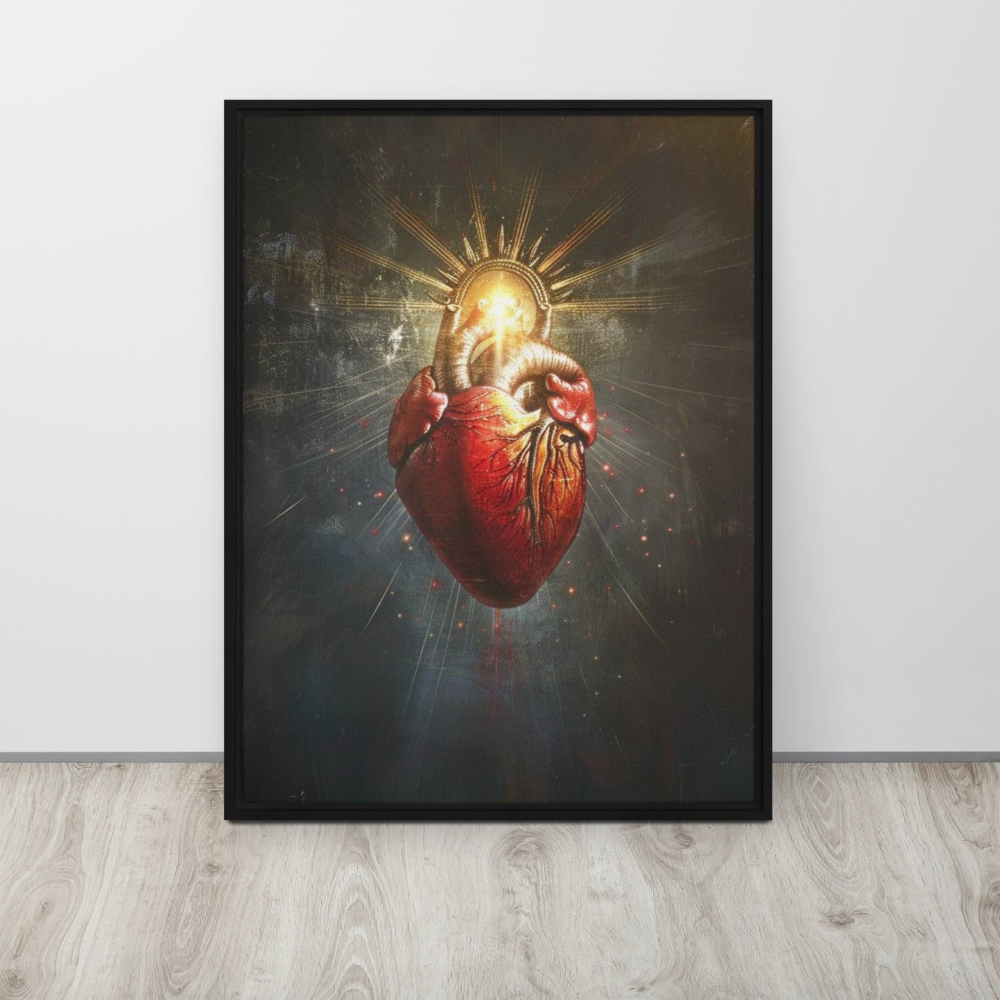 Corazón de Jesús / Lienzo enmarcado