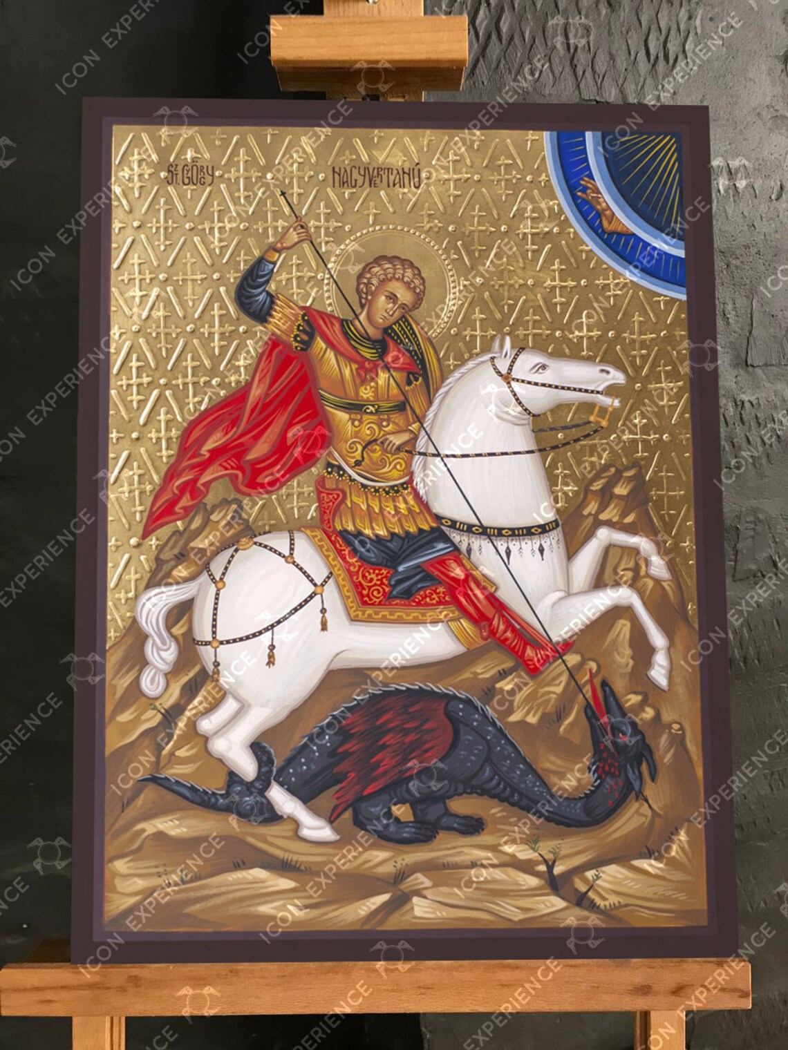 San Jorge el Gran Mártir, icono pintado a mano