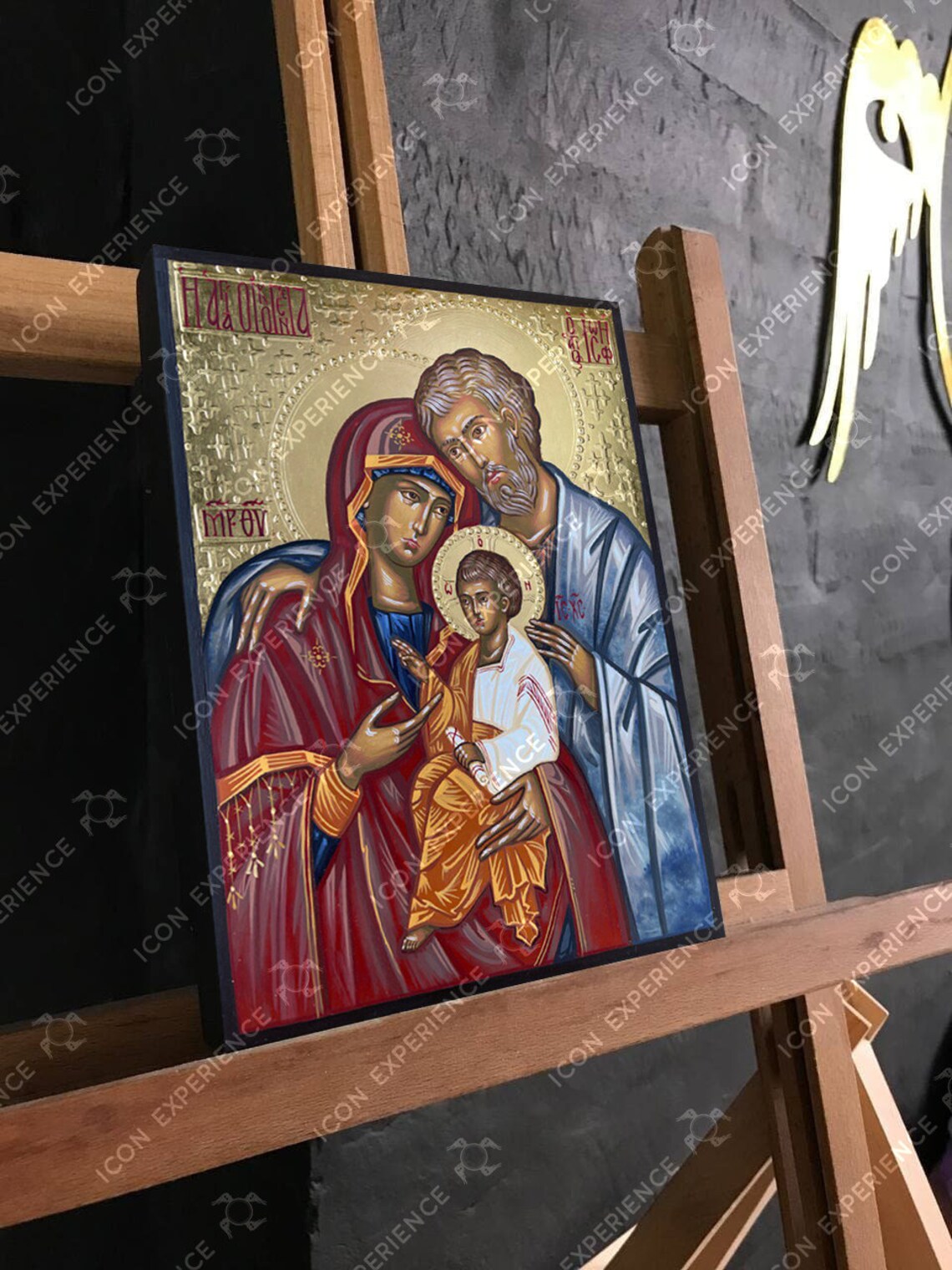 The Holy Family, Handpainted icon