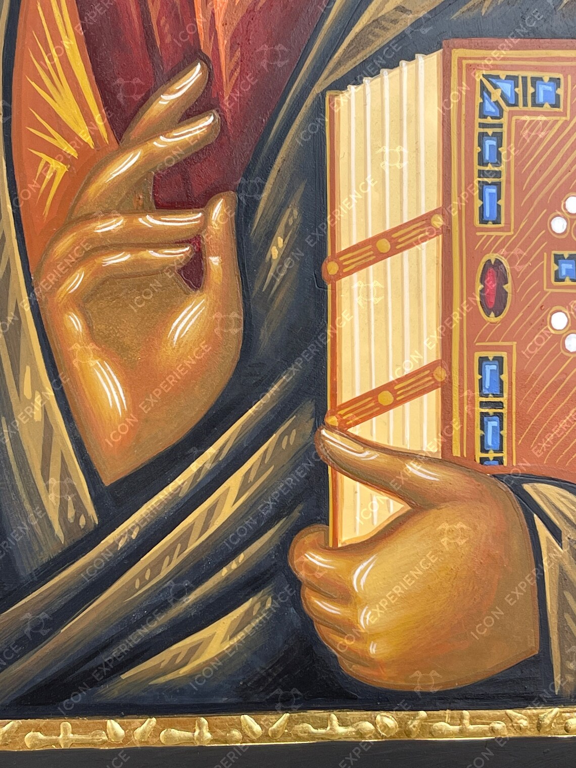 Jesucristo Pantocrátor del Monasterio del Sinaí, icono pintado a mano