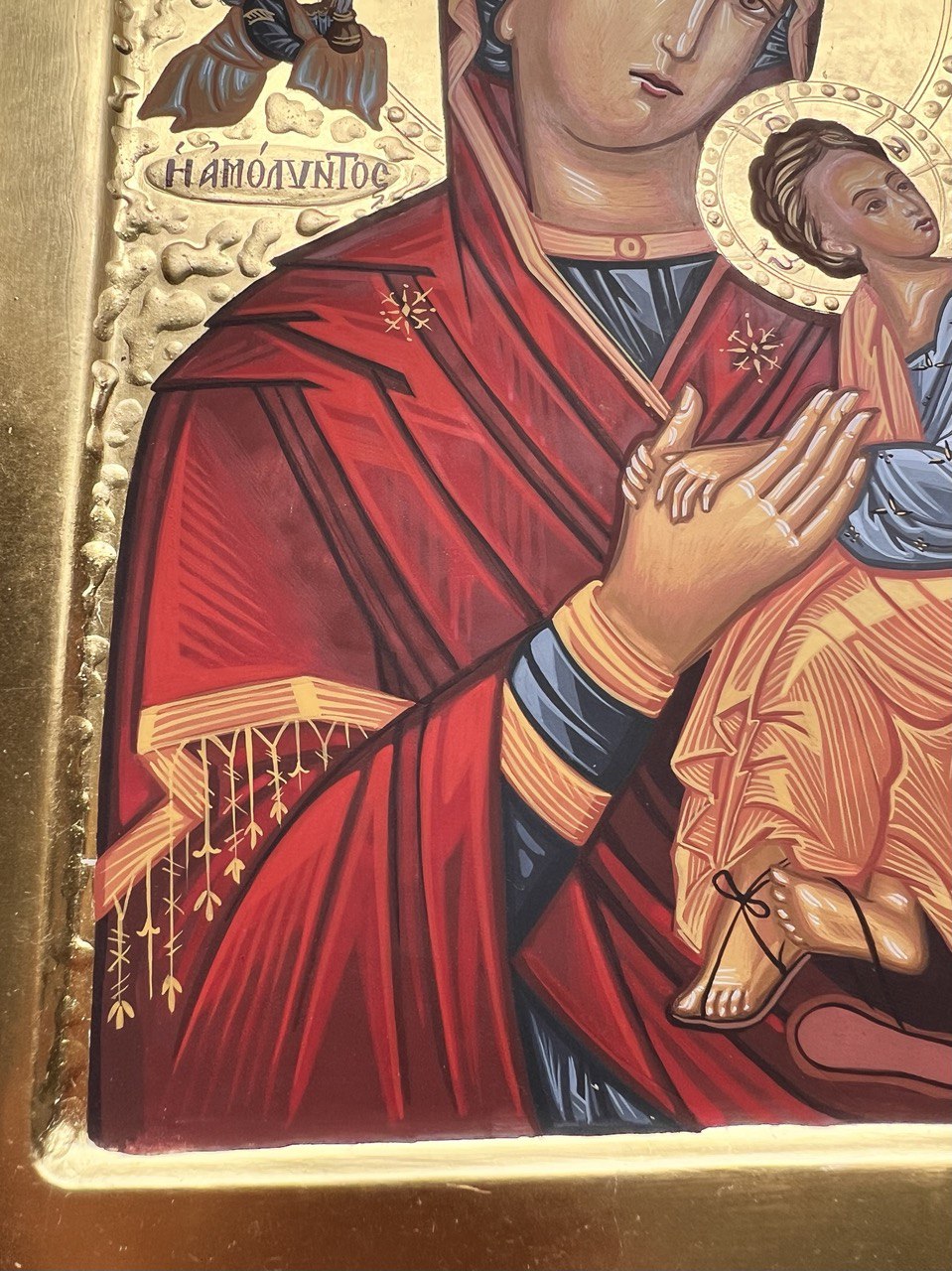 Our Lady of Perpetual Help, Handpainted icon