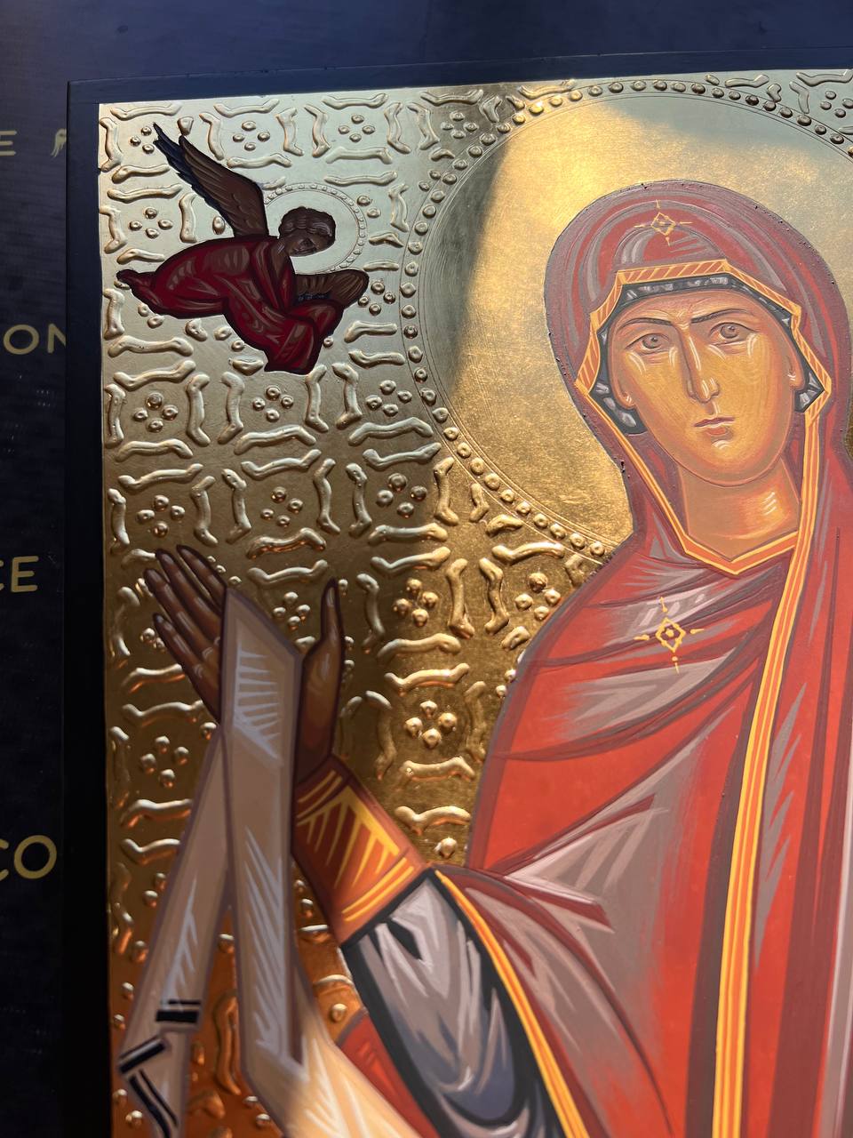 Intercession of the Theotokos, Handpainted icon