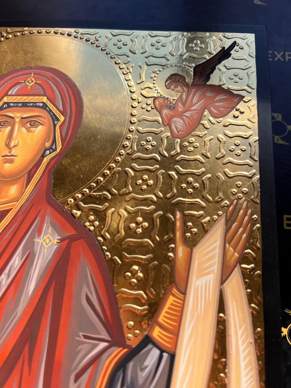 Intercession of the Theotokos, Handpainted icon