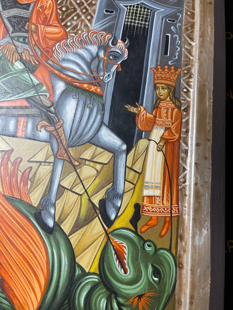San Jorge el Gran Mártir, icono pintado a mano