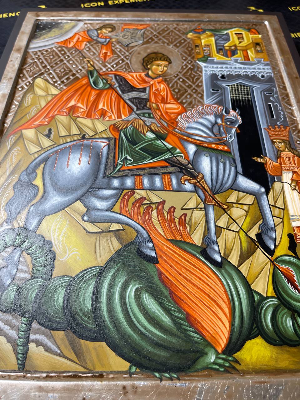 San Jorge el Gran Mártir, icono pintado a mano