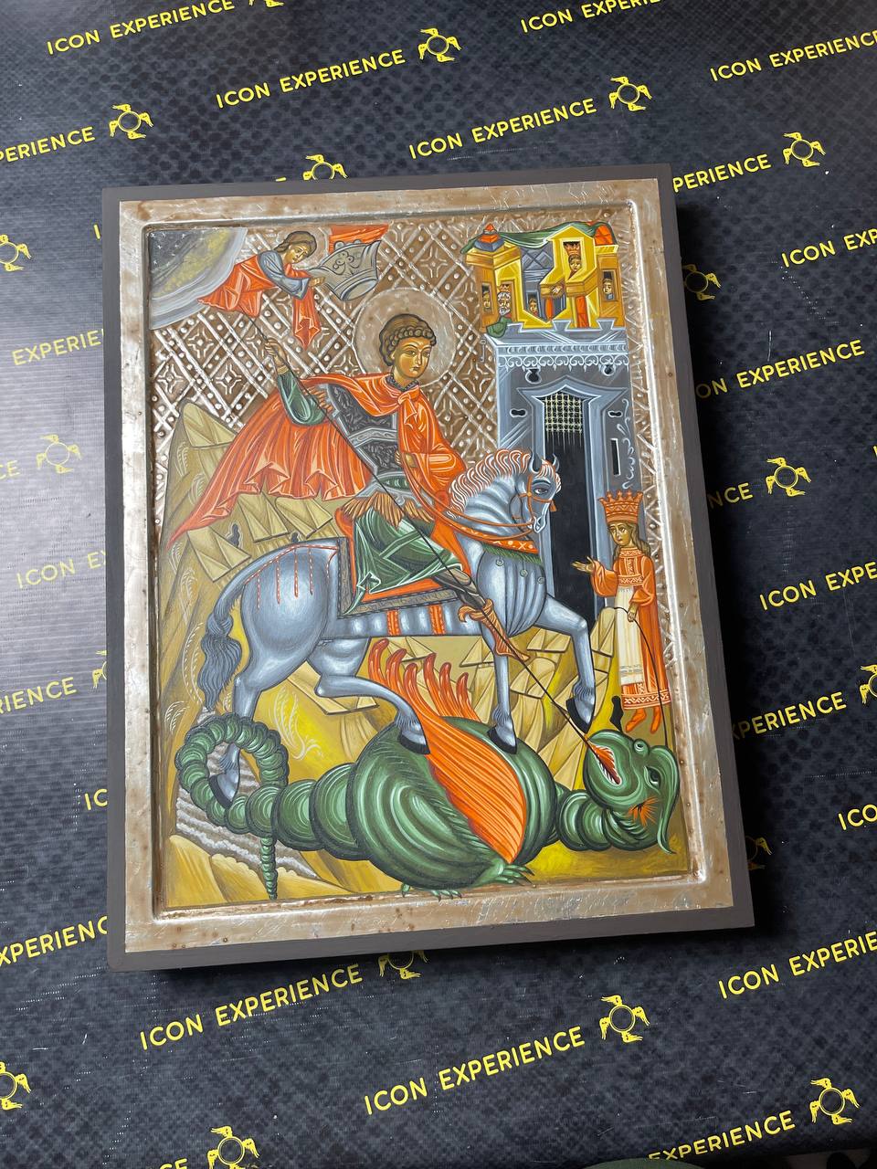 San Jorge el Gran Mártir, icono pintado a mano