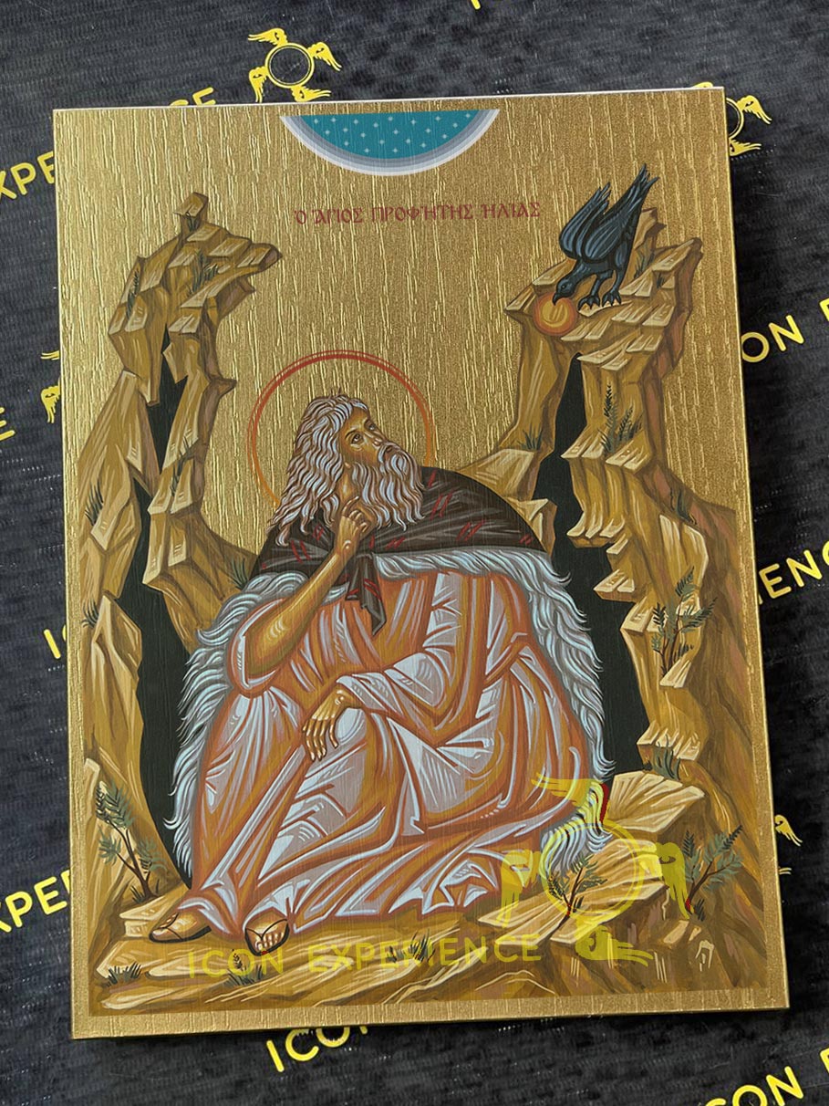 Saint Prophet Elijah Byzantine Iconography Christian Art Gift