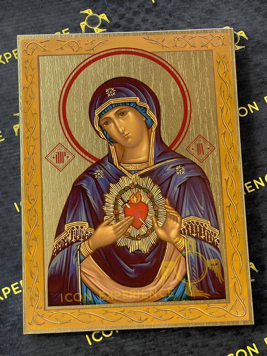 San Nicolás, Icono impreso sobre madera