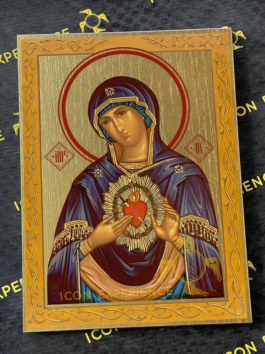 San Nicolás, Icono impreso sobre madera