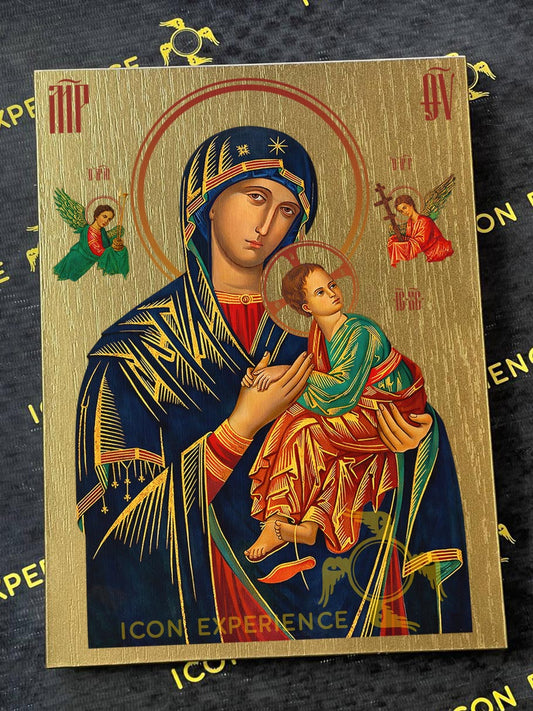 San Nicolás, Icono impreso sobre madera