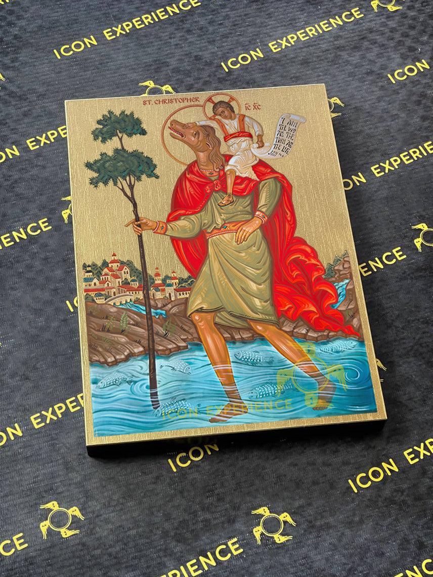 San Focas, icono impreso sobre madera
