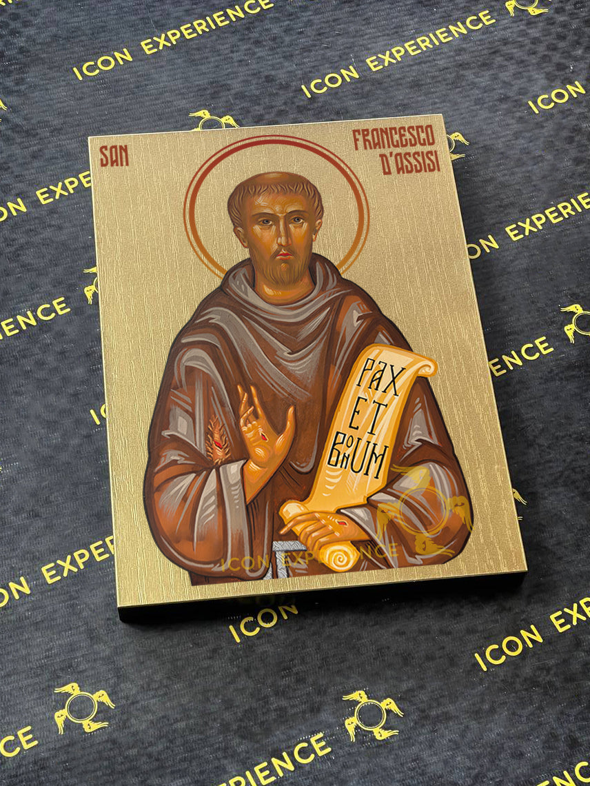 San Focas, icono impreso sobre madera