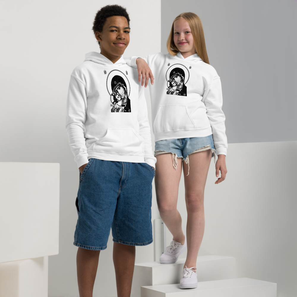 Icon Vladimir Mother of God | Youth heavy blend hoodie